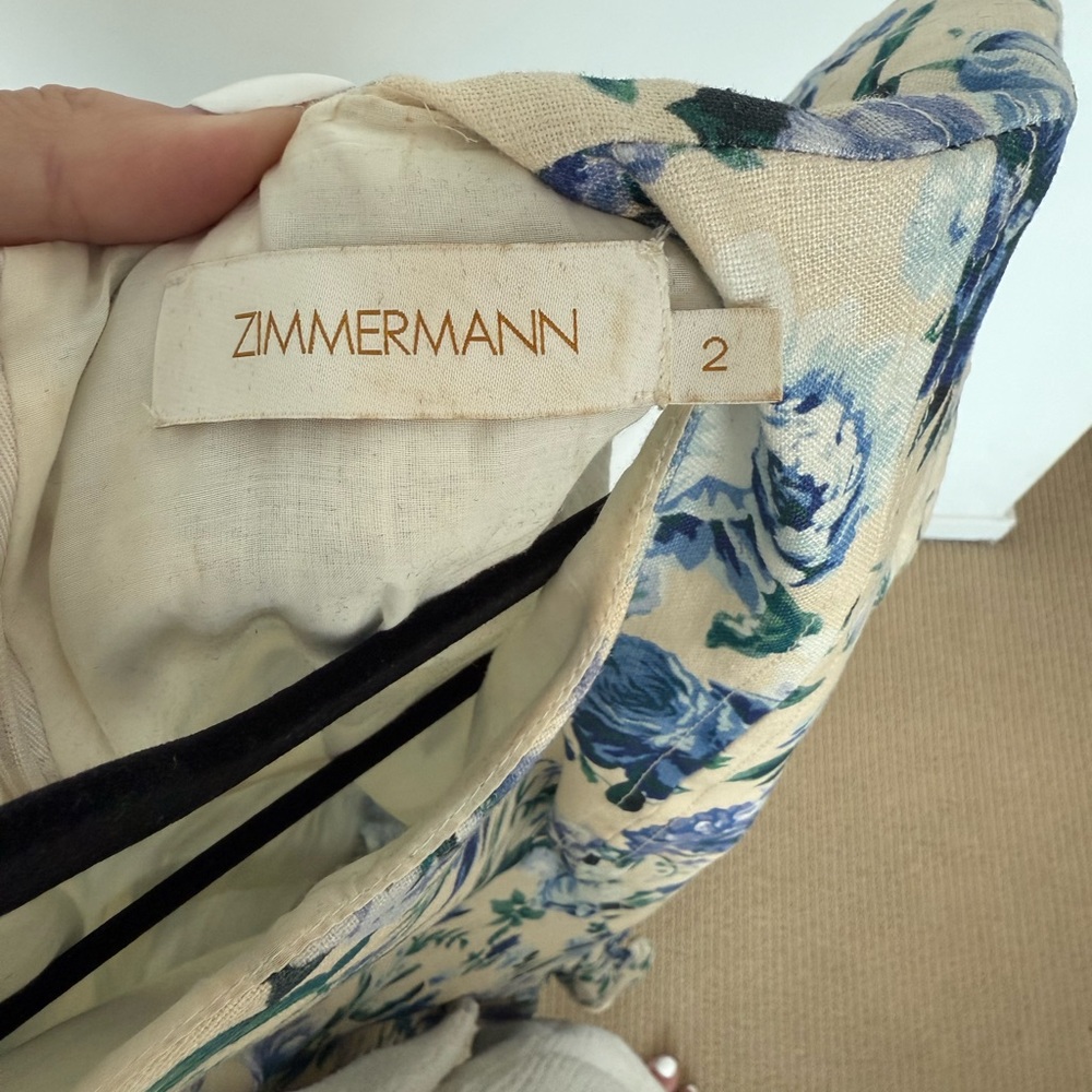 Zimmermann Moncur Flounce Mini Dress - Picture 8 of 8